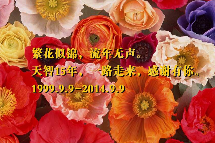 天智十五年，一路走來，感謝有你。